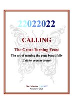 CALLING 22022022 : the Great Turning Feast (EN)
Lien vers: https://www.dropbox.com/s/8pn3czo7f9znfct/CALLING%2022022022%20%28english%29.pdf?dl=0